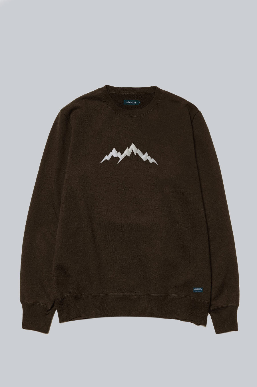 AFIELD OUT ALP APPLIQUE CREWNECK BROWN