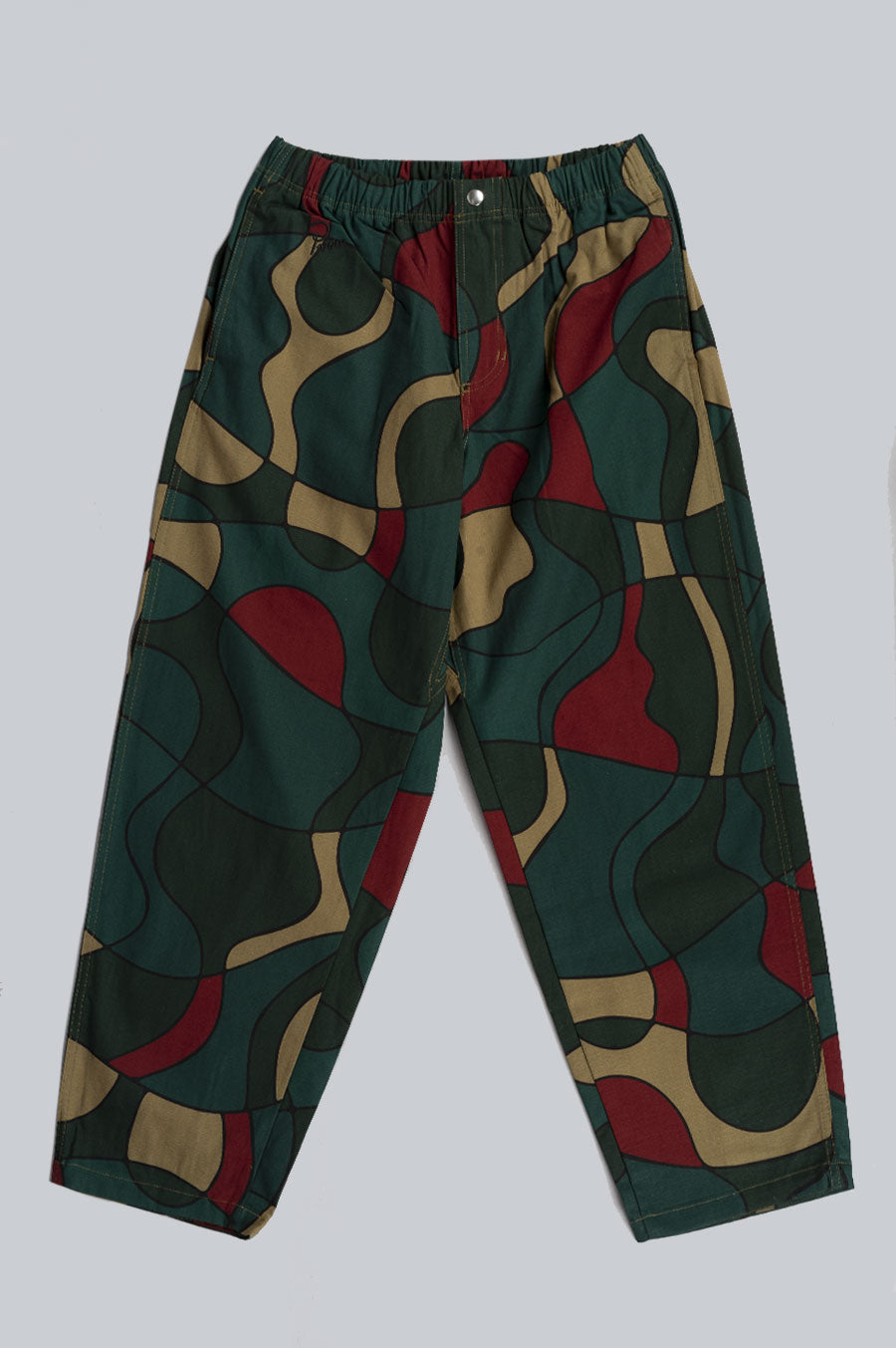 by Parra Trees in Wind Relaxed Pants Camo Green / Medium