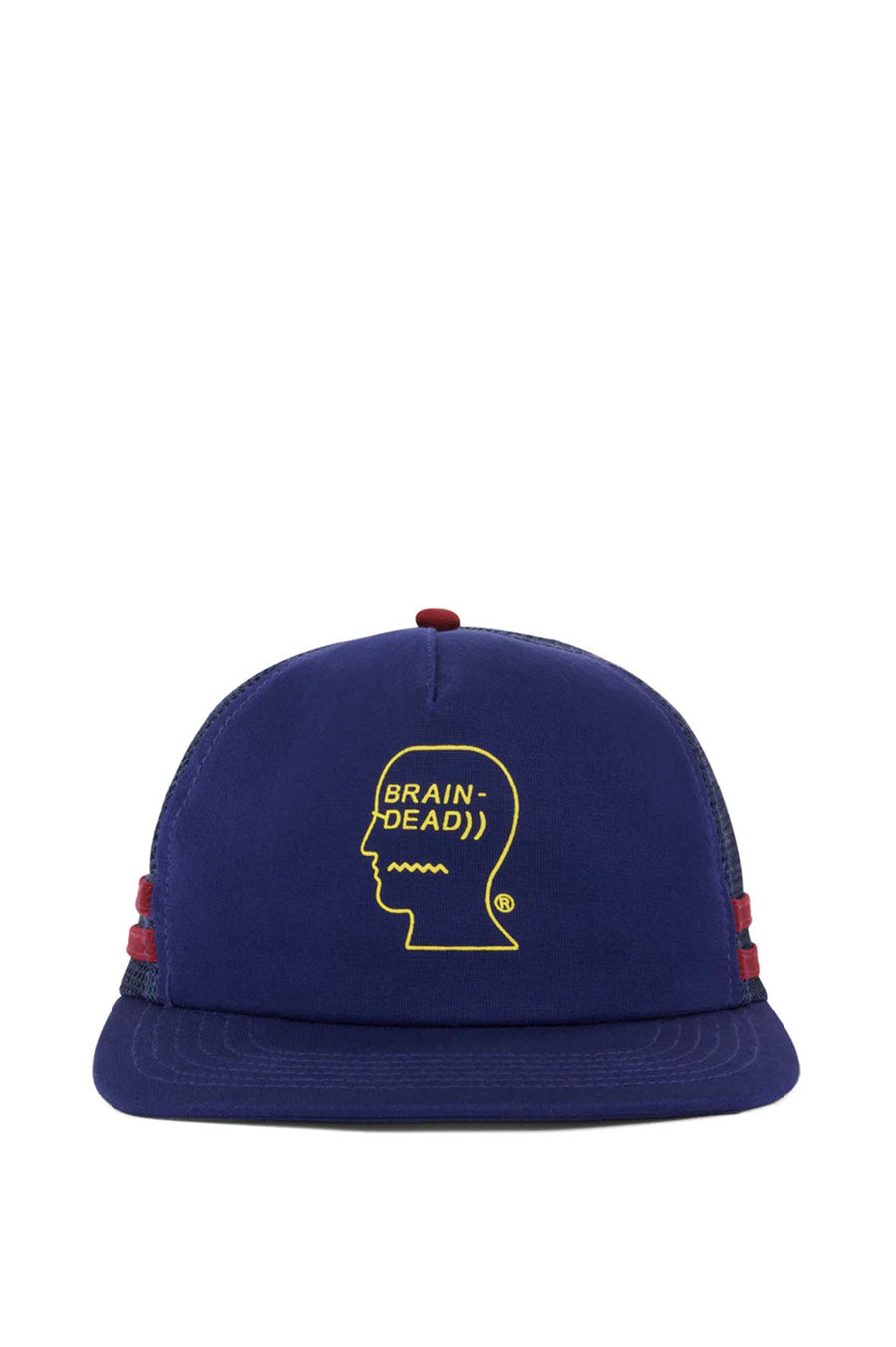 BRAIN DEAD LOGOHEAD 5 PANEL TRUCKER CAP NAVY