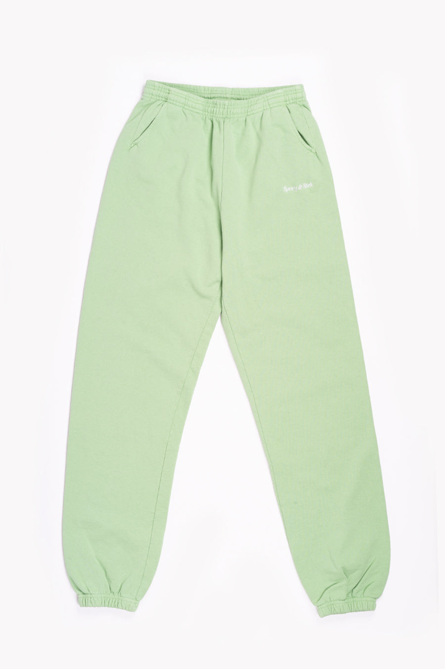 SPORTY AND RICH CLASSIC LOGO SWEATPANTS PISTACHIO