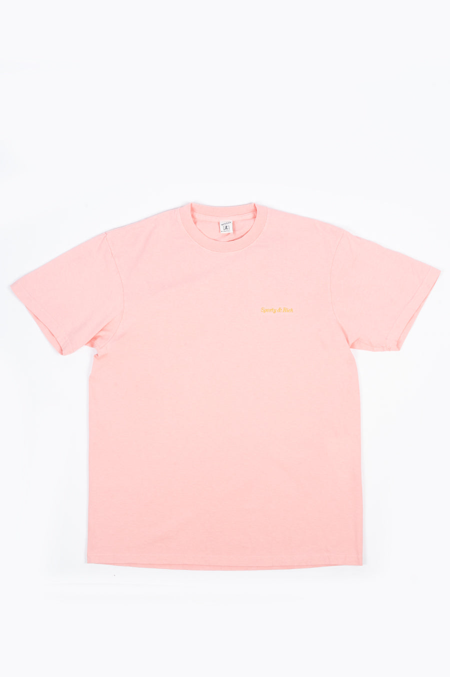 SPORTY AND RICH CLASSIC LOGO T-SHIRT PINK