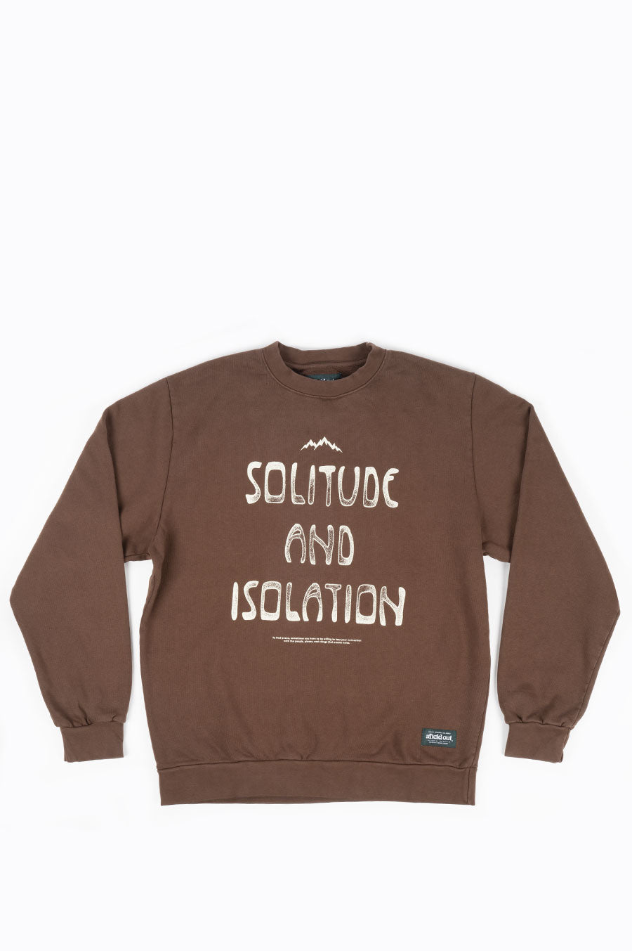 AFIELD OUT SOLITUDE CREWNECK BROWN