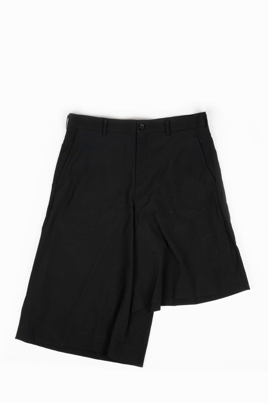 COMME DES GARCONS HOMME PLUS SUSPENDER SHORTS BLACK