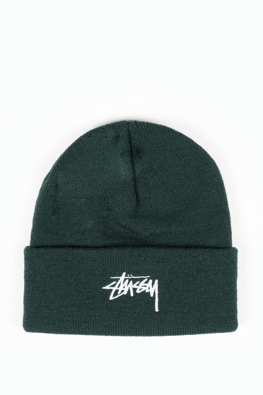 STUSSY STOCK CUFF BEANIE HUNTER GREEN