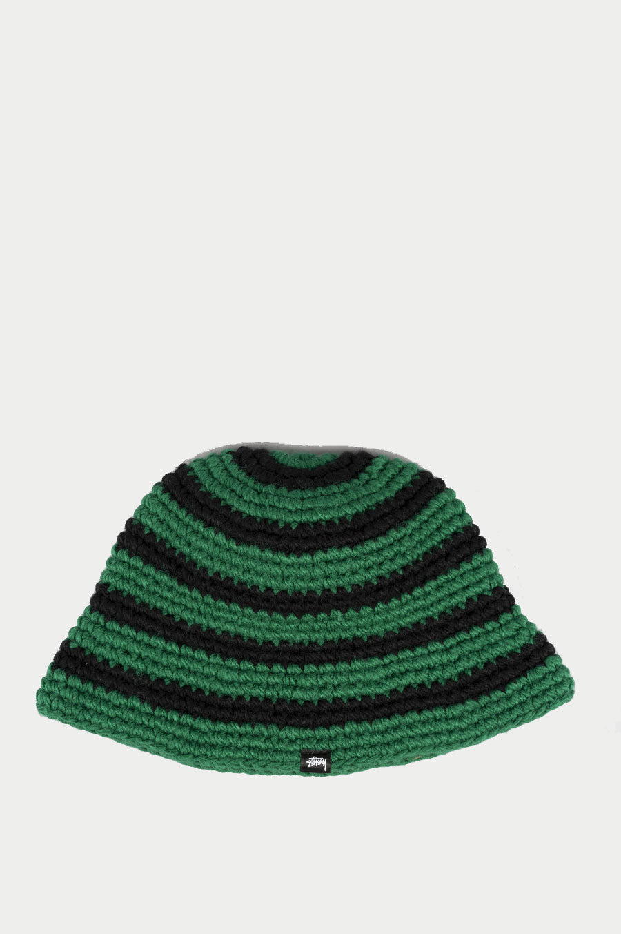 STUSSY SWIRL KNIT BUCKET HAT FOREST