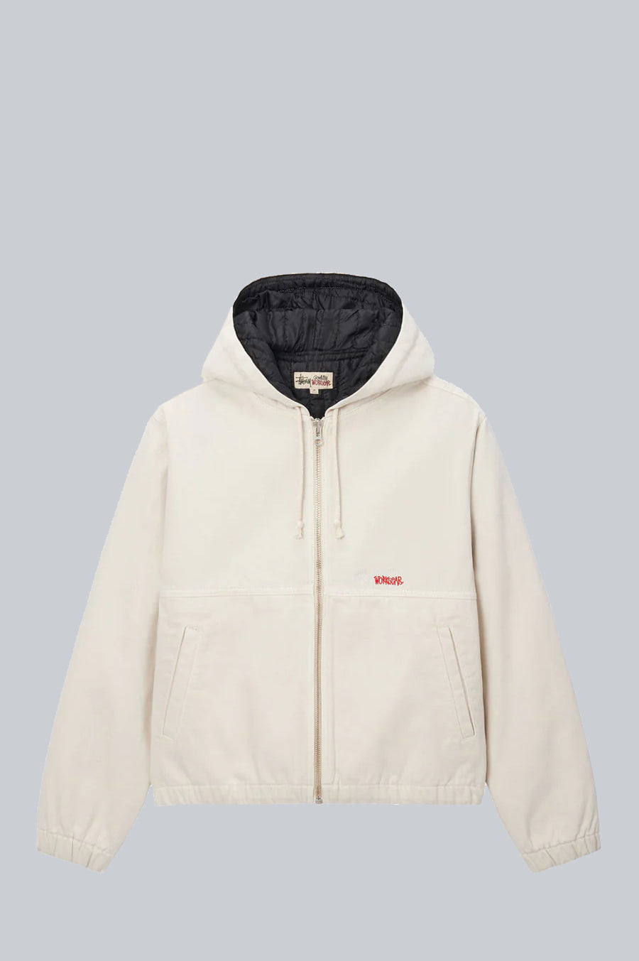 STUSSY CANVAS INSULATED WORK JACKET BONE