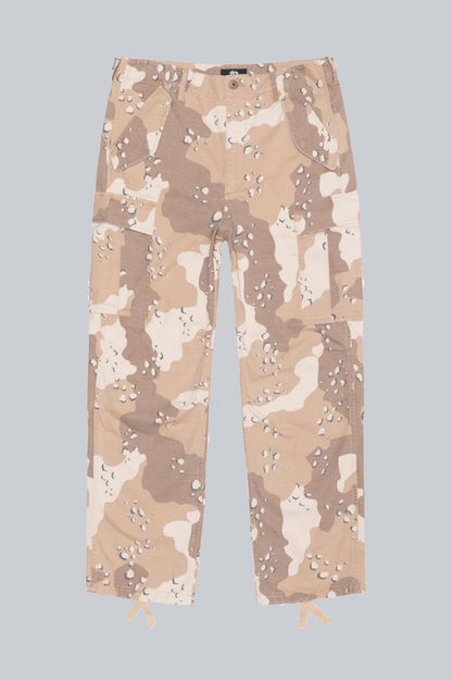 STUSSY SHORT MILITARY CARGO PANT RIPSTOP DESERT CAMO