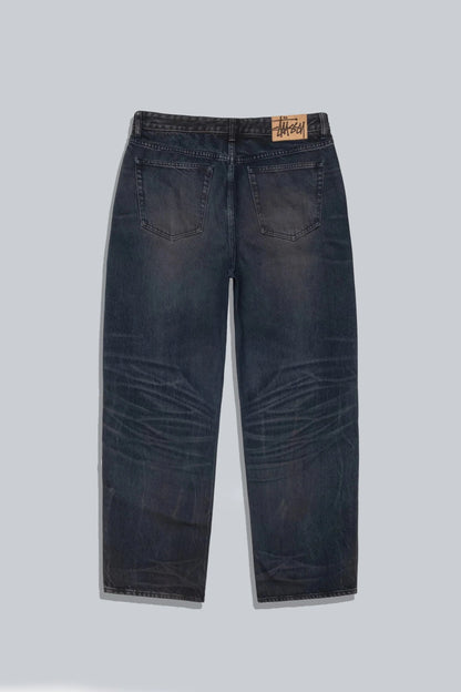 STUSSY BIG OL JEANS DENIM VINTAGE WASH BLUE