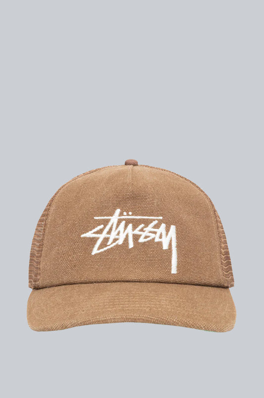 STUSSY MID DEPTH STOCK MESH CAP BROWN