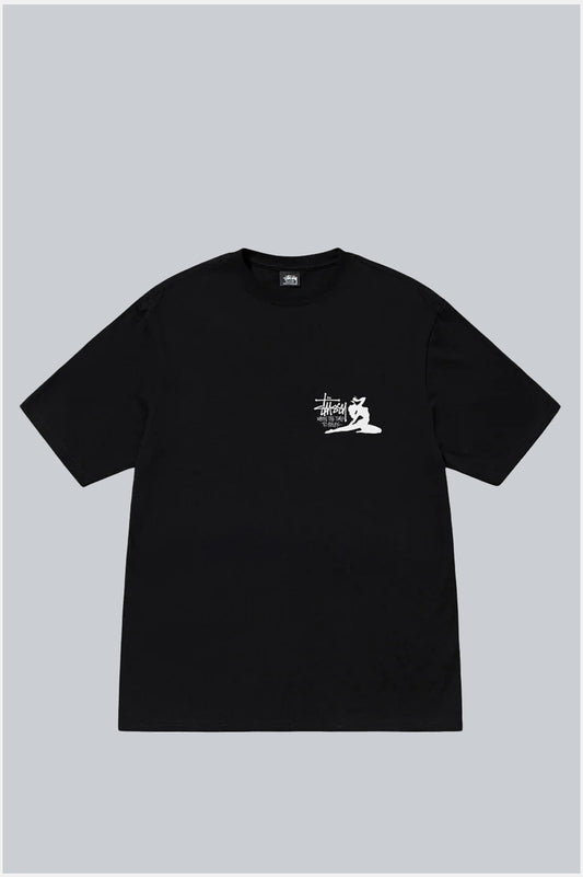 STUSSY RELAX TEE BLACK