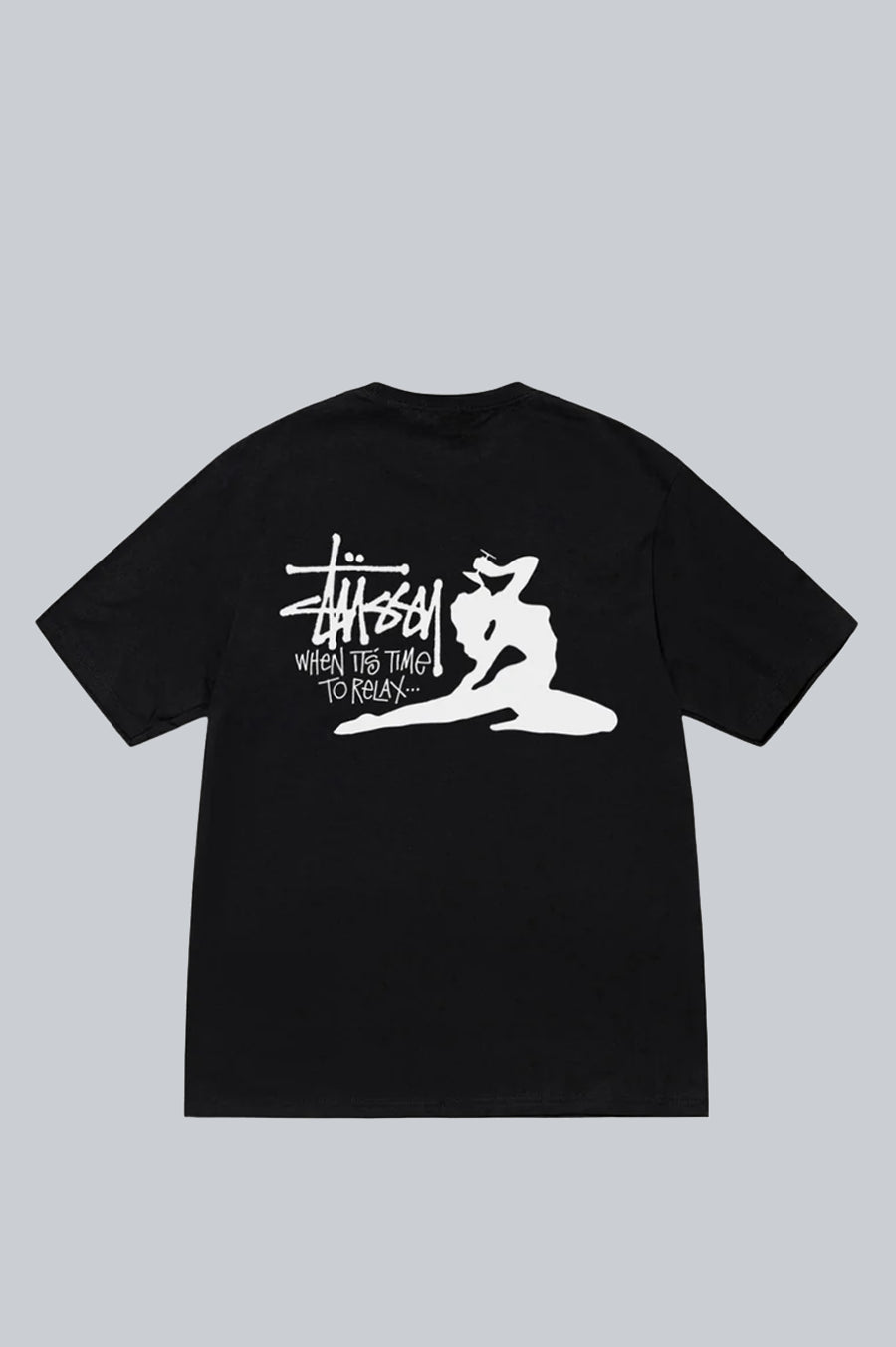 STUSSY RELAX TEE BLACK