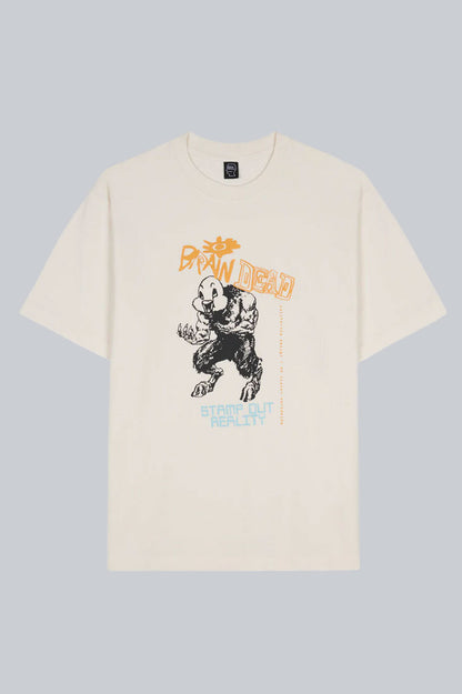 BRAIN DEAD DUCK BEAST T-SHIRT NATURAL