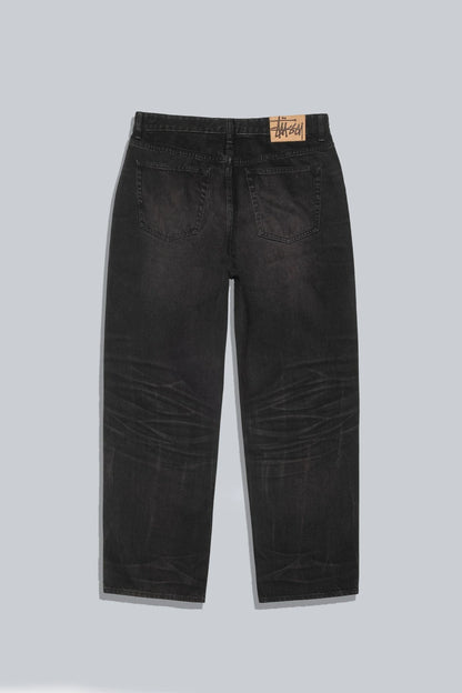 STUSSY BIG OL JEANS DENIM VINTAGE WASH BLACK