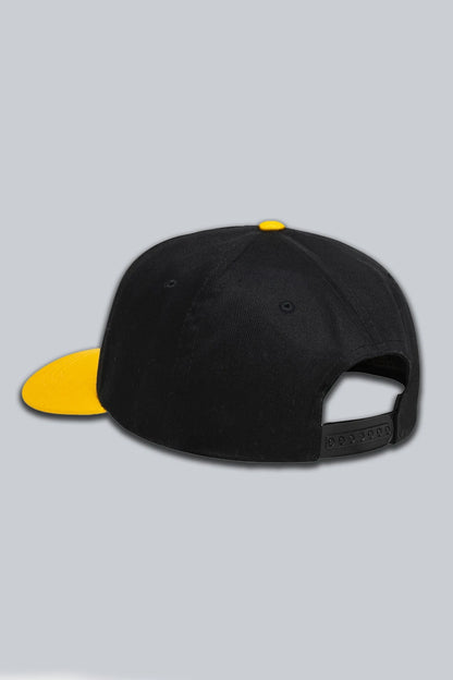 STUSSY LOW PROFILE BIG BASIC TRUCKER CAP BLACK GOLD