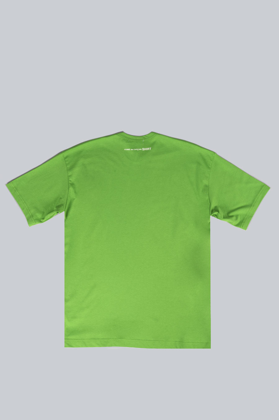 COMME DES GARCONS SHIRT LOGO OVERSIZED T-SHIRT GREEN