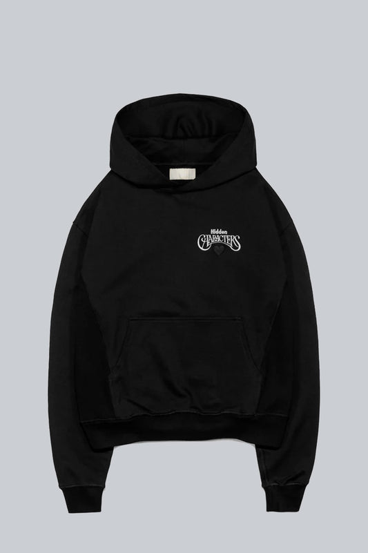 HIDDEN CHARACTERS CARPENTERS HOODIE BLACK