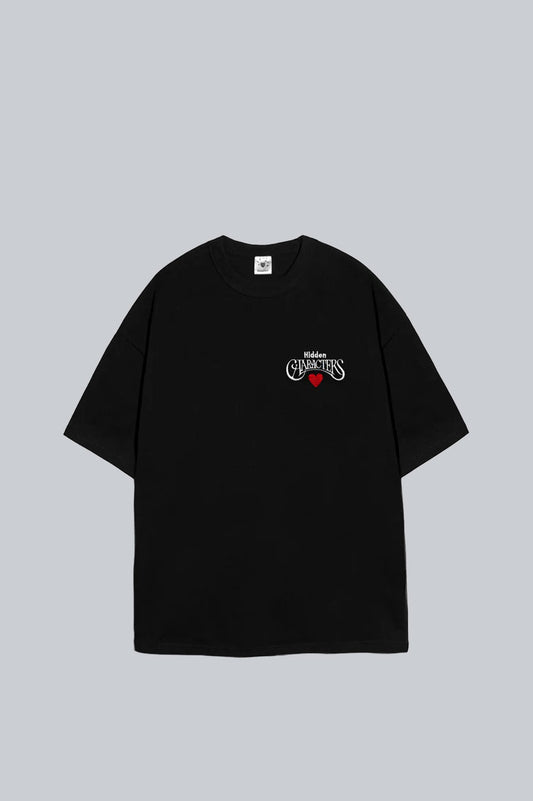 HIDDEN CHARACTERS CARPENTERS T-SHIRT BLACK