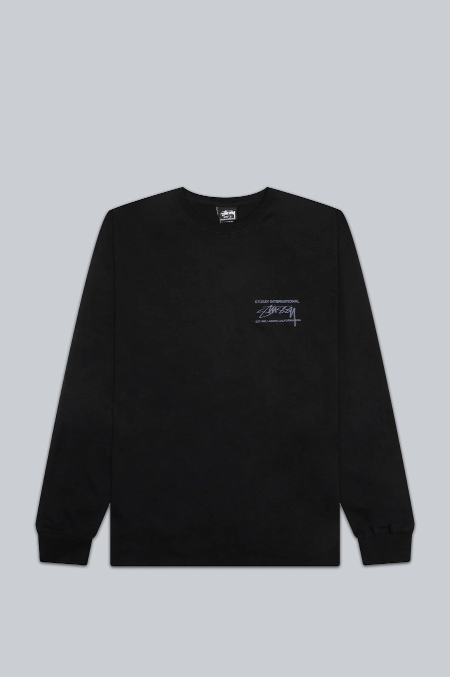 STUSSY SMOOTH INT LS TEE BLACK