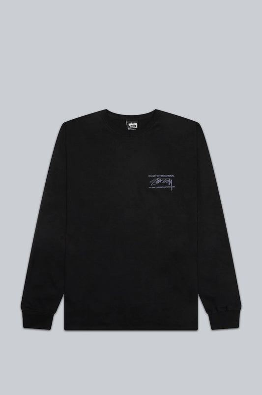 STUSSY SMOOTH INT LS TEE BLACK