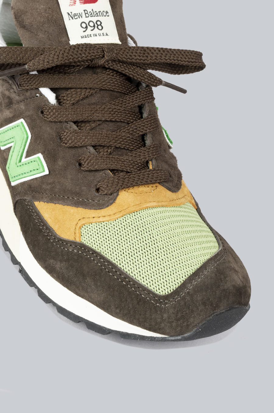 New balance 998 light green best sale