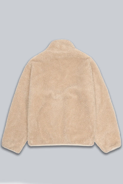 STUSSY SHERPA REVERSIBLE JACKET NATURAL