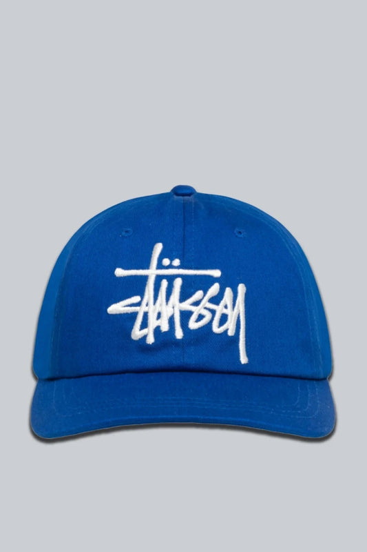 STUSSY LOW PROFILE BIG BASIC TRUCKER CAP ROYAL