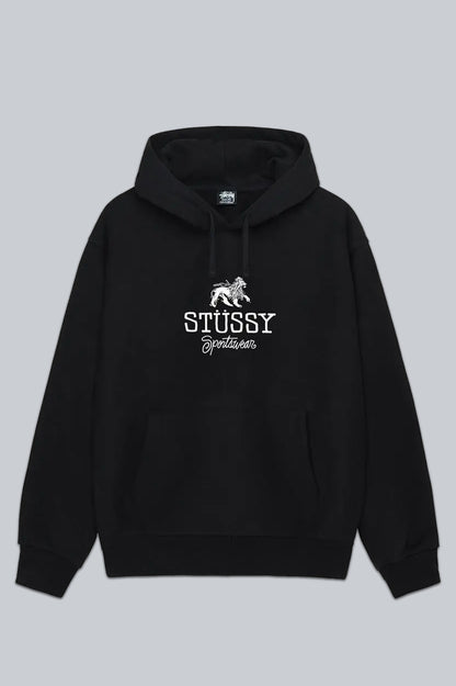 STUSSY SPORTSWEAR HOODIE BLACK