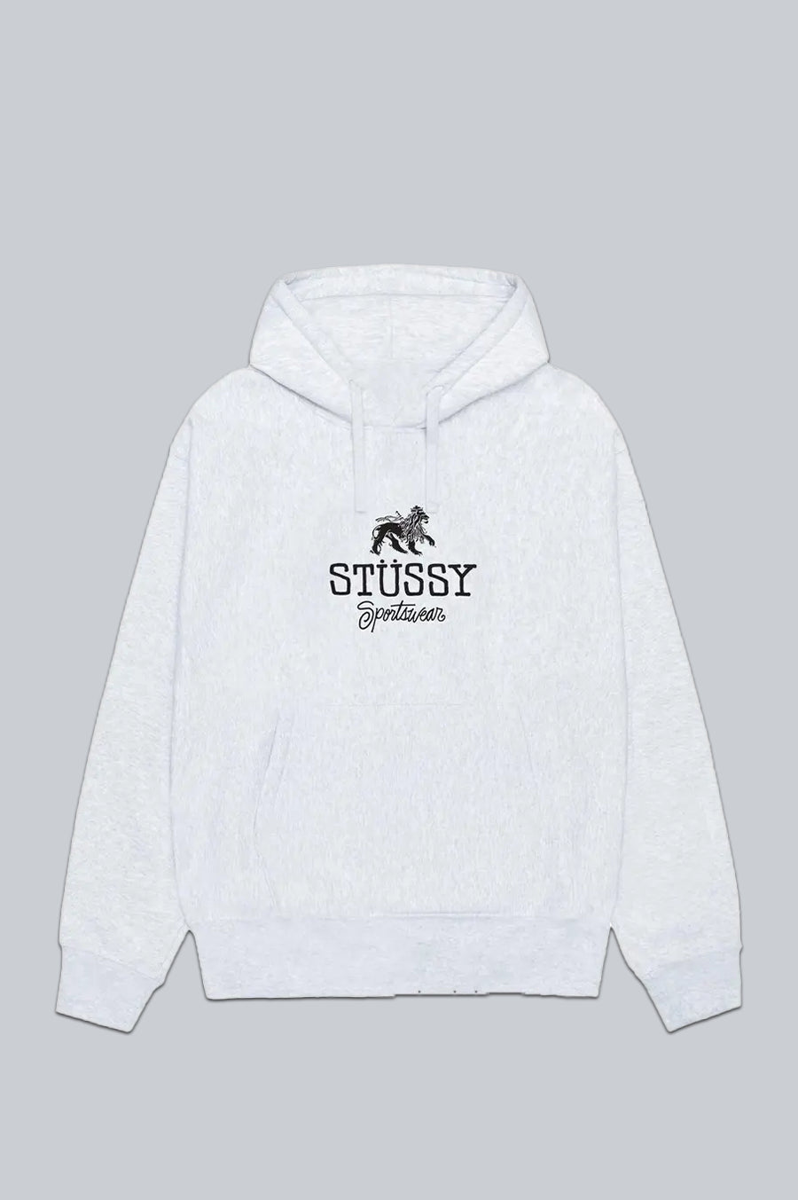 STUSSY SPORTSWEAR HOODIE ASH HEATHER