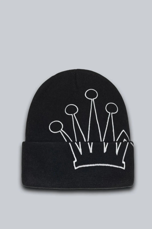 STUSSY CUFF BEANIE CROWN BLACK