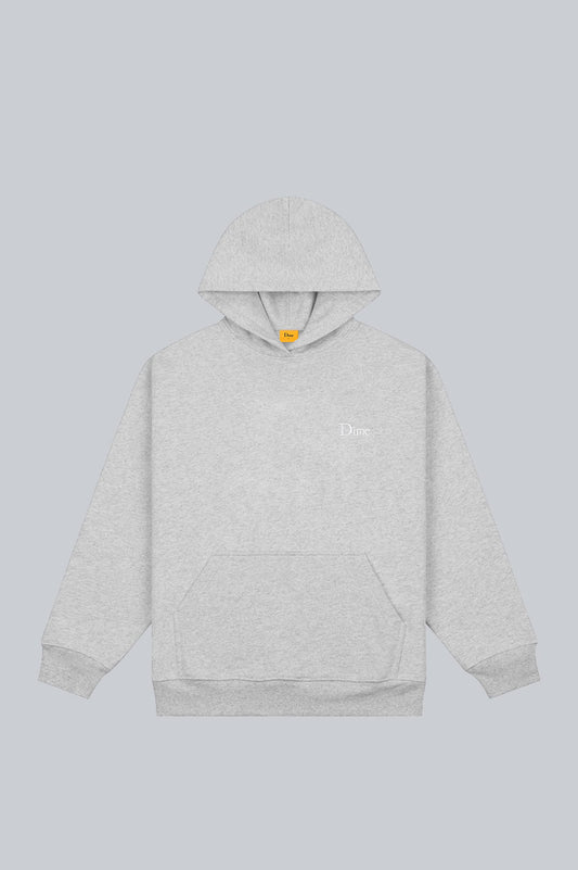 DIME CLASSIC SMALL LOGO HOODIE HEATHER GRAY