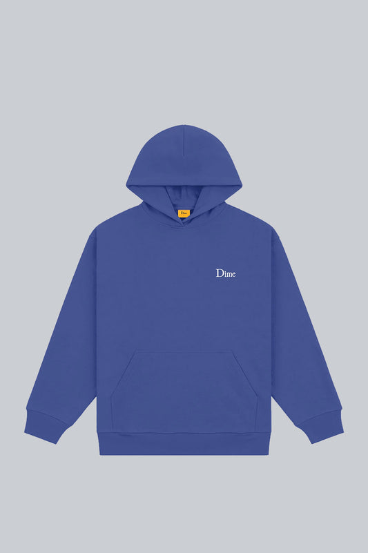 DIME CLASSIC SMALL LOGO HOODIE INDIGO