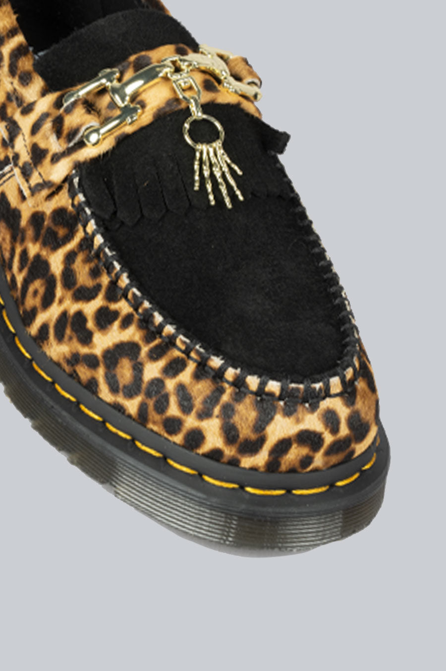 DR MARTENS ADRIAN BONE SNAFFLE LEOPARD BLACK BLENDS