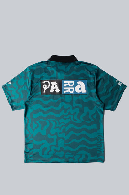 PARRA SPORTS FLAGE POLO SHIRT DEEP SEA GREEN