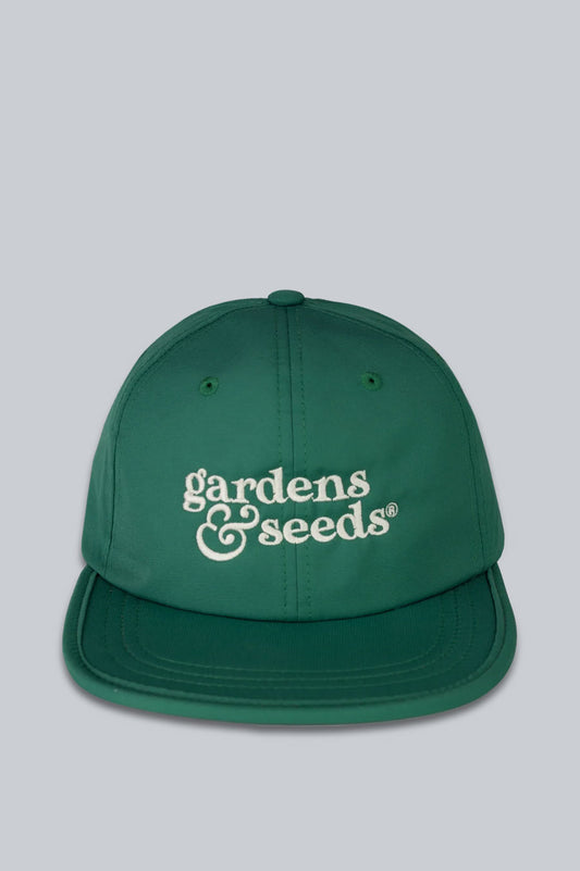 GARDENS & SEEDS CORE LOGO NYLON CAP GREEN