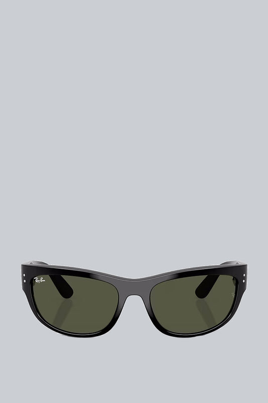 RAY-BAN MEGA BALORAMA BLACK GREEN MIRROR