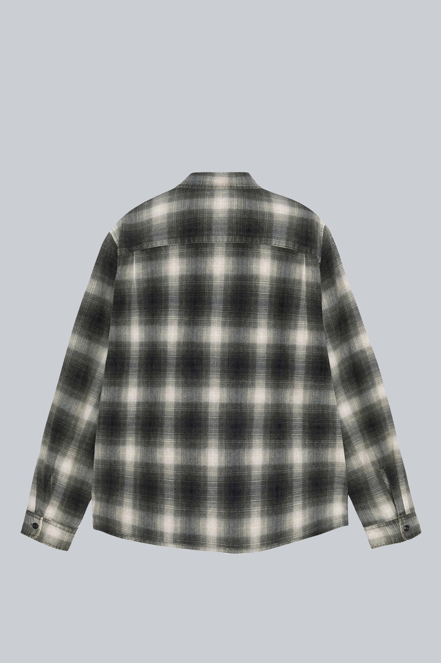 STUSSY ROCCO PLAID SHIRT GREY