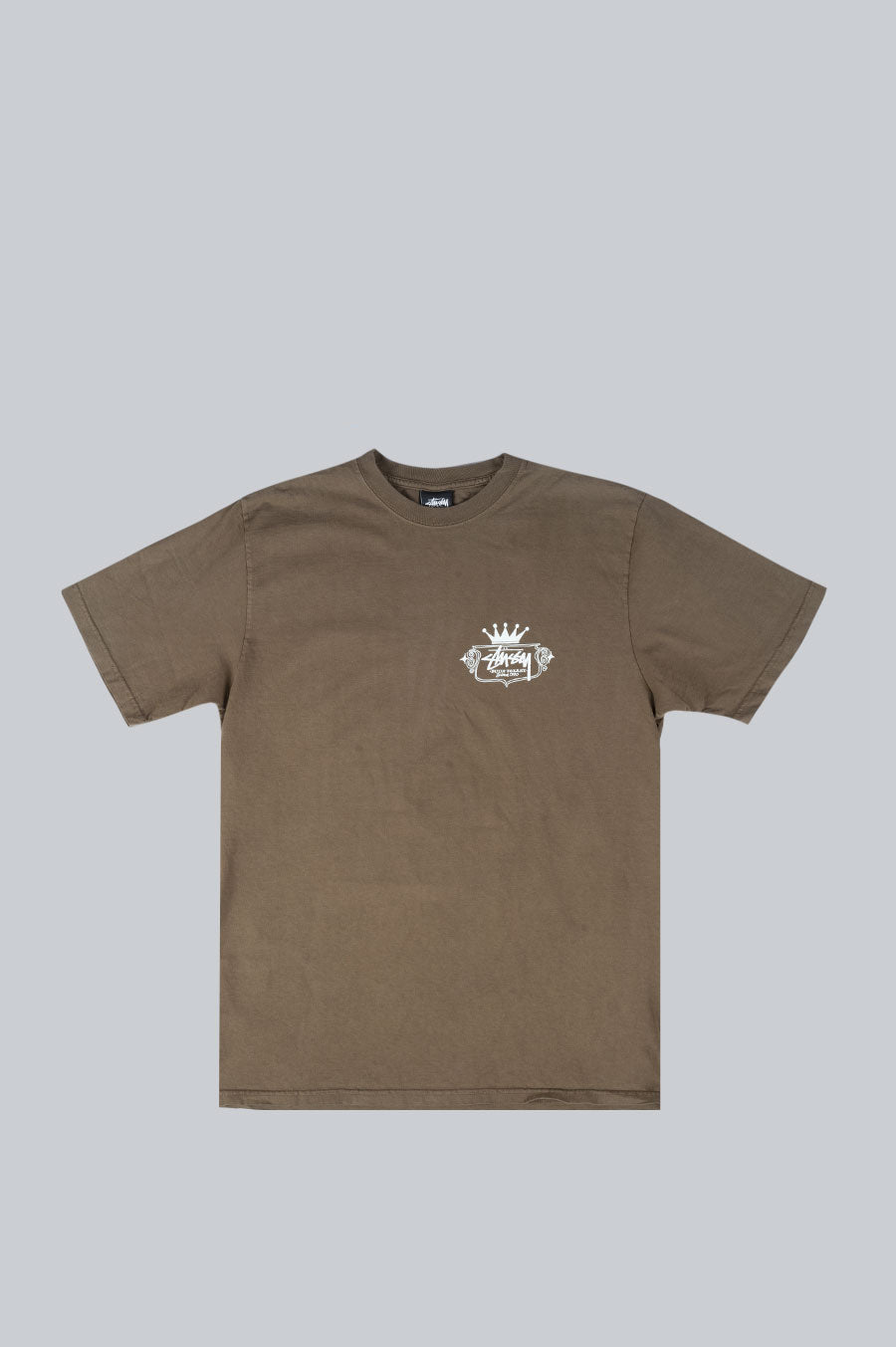 STUSSY BUILT TO LAST PIGMENT DYED SHIRT BROWN