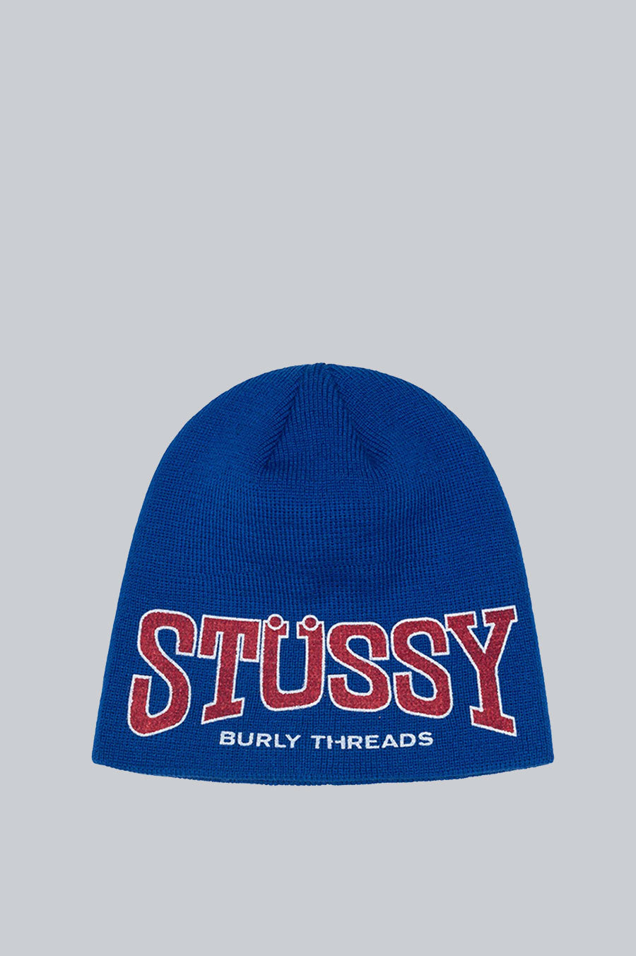 STUSSY BURLY THREADS SKULLCAP BEANIE BLUE