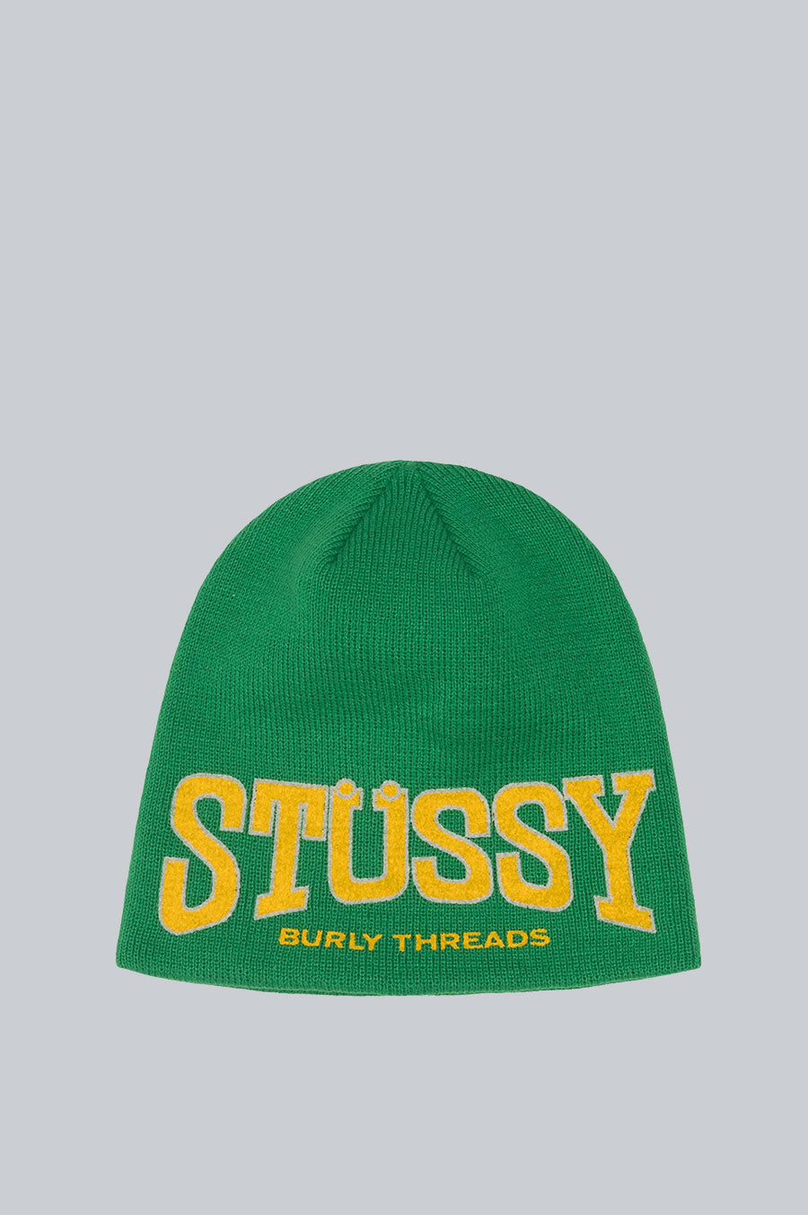 STUSSY BURLY THREADS SKULLCAP BEANIE GREEN