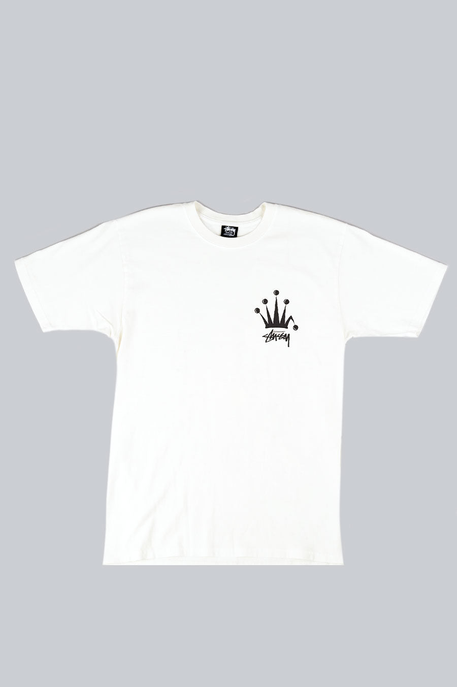 STUSSY REGAL CROWN PIGMENT DYED TEE NATURAL