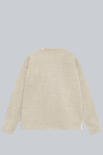 STUSSY FOOTBALL CREW PIGMENT DYED SAND