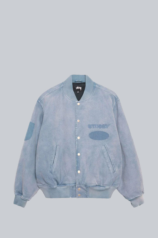 STUSSY GHOST LOGO CANVAS VARSITY BLUE