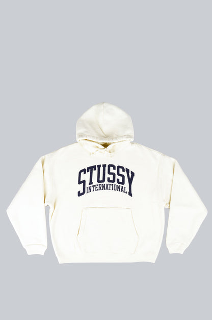 STUSSY INTERNATIONAL RELAXED HOODIE IVORY