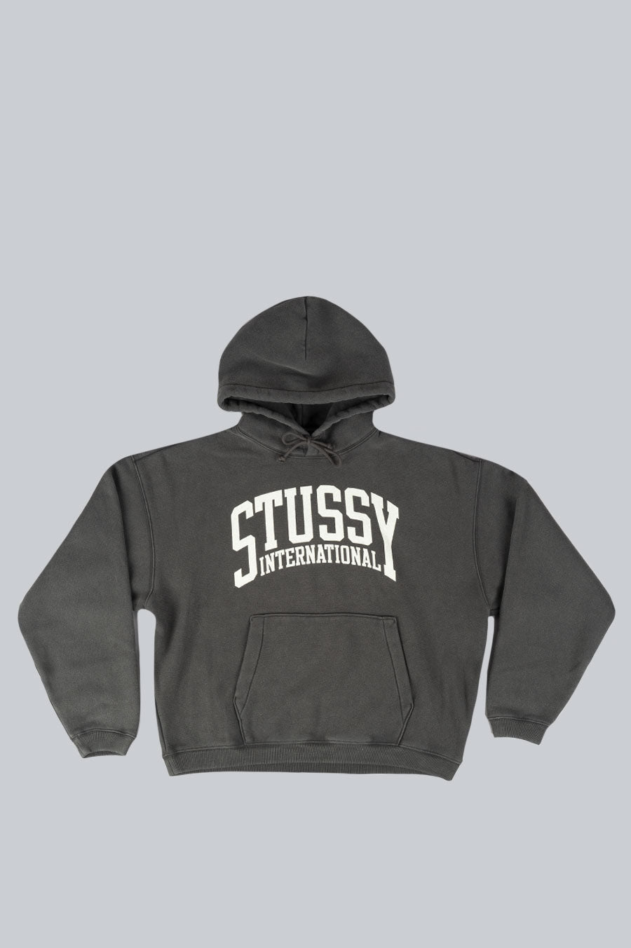 STUSSY INTERNATIONAL RELAXED HOODIE WASHED BLACK