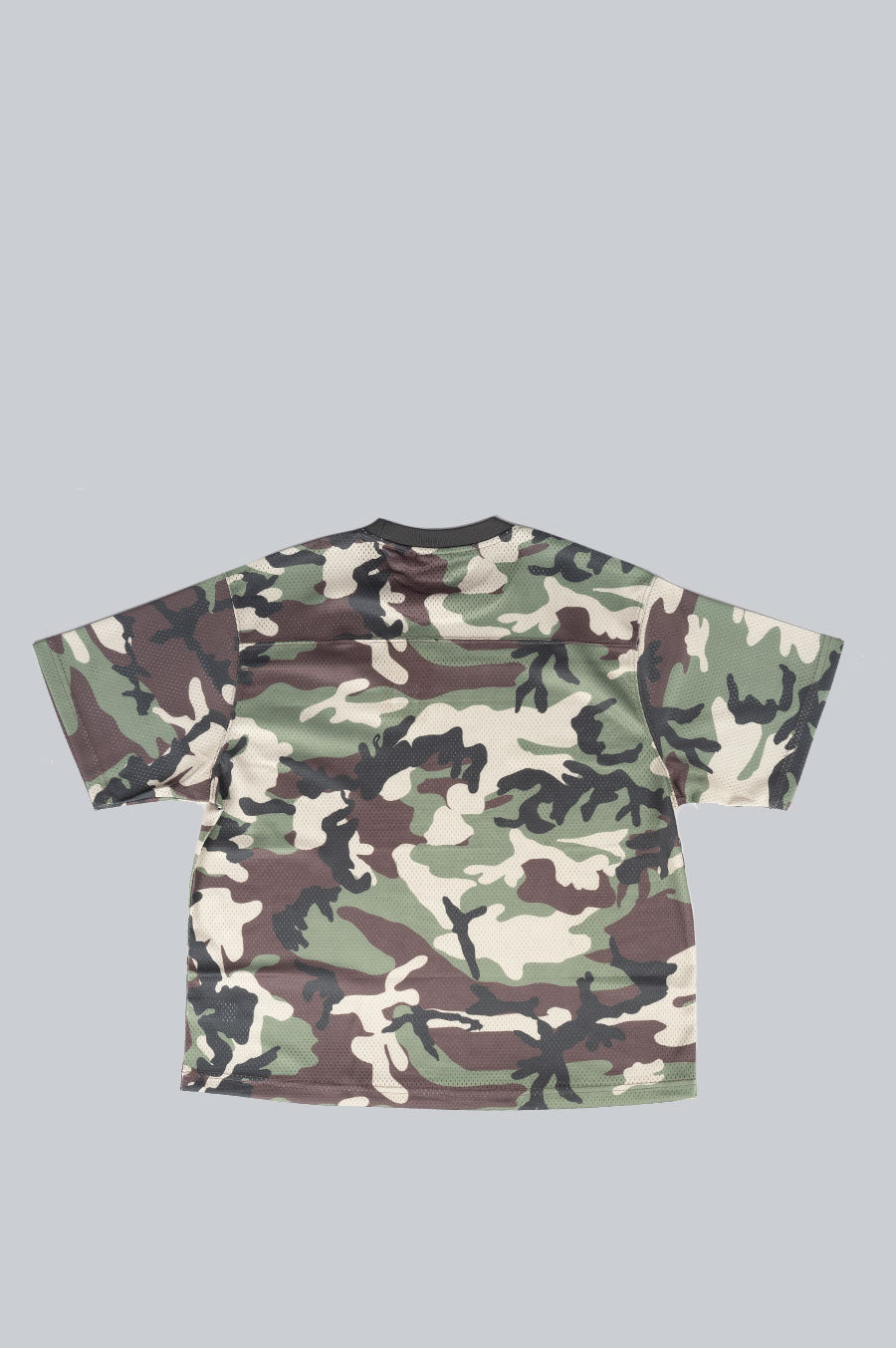 STUSSY 4X4 MESH FOOTBALL JERSEY CAMO