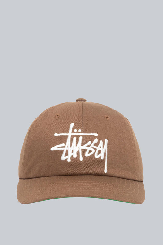 STUSSY LOW PROFILE BIG BASIC CAP COCOA