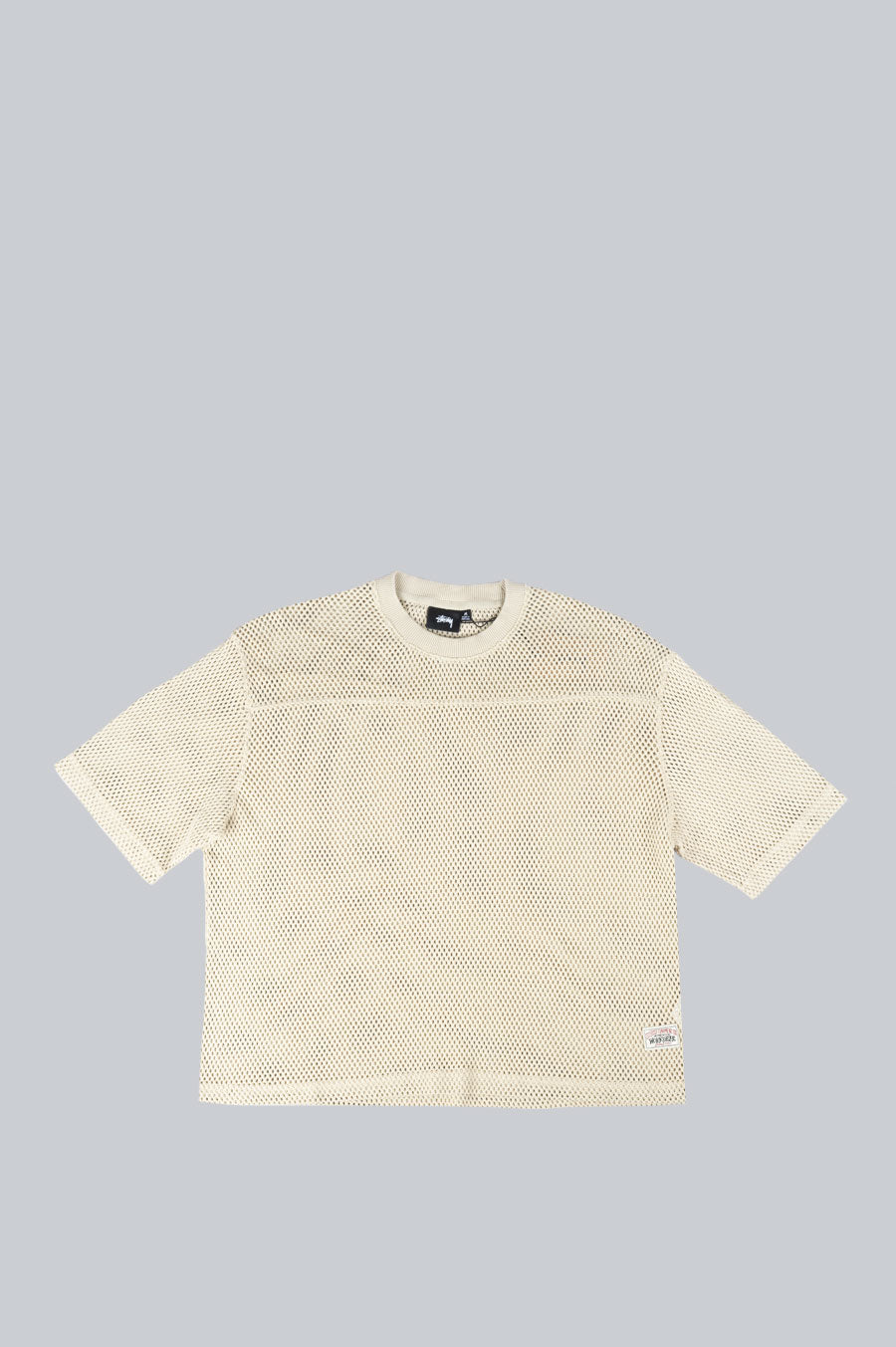 STUSSY MESH JERSEY NATURAL