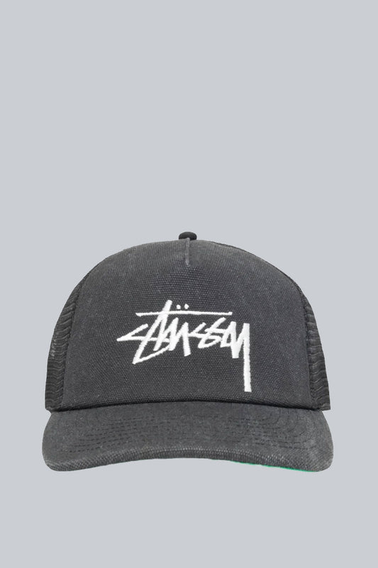 STUSSY MID DEPTH STOCK MESH CAP BLACK