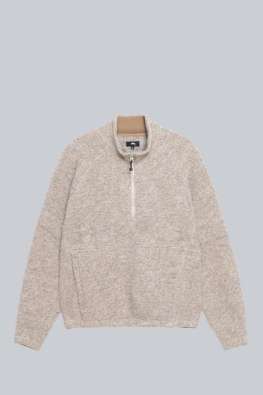 STUSSY WOOL BLEND SHERPA MOCK TAN