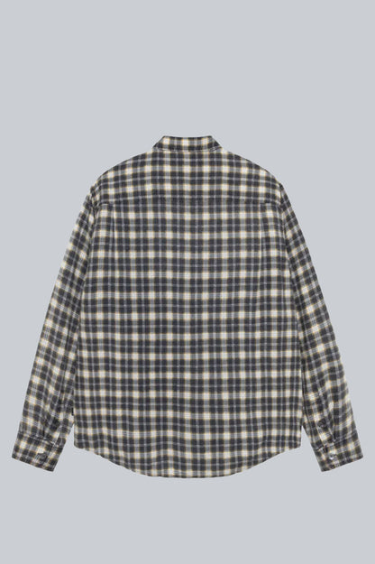 STUSSY MATTHEW PLAID SHIRT BLACK